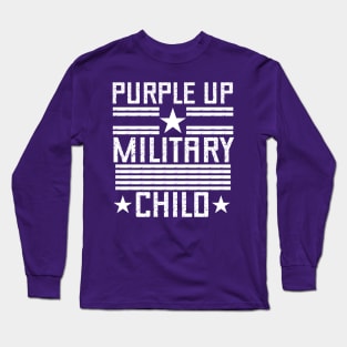 Purple Up For Military Kids - Month of the Military Child 2023 Long Sleeve T-Shirt